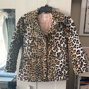 Cat & Jack Leopard Print Pea Coat